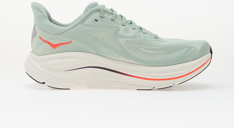 Hoka M Clifton 10 Sage/ Neon Flame