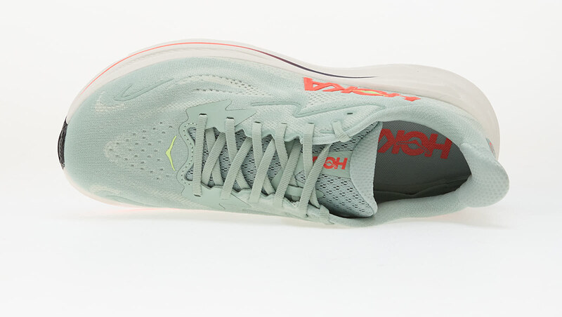 Hoka M Clifton 10 Sage/ Neon Flame