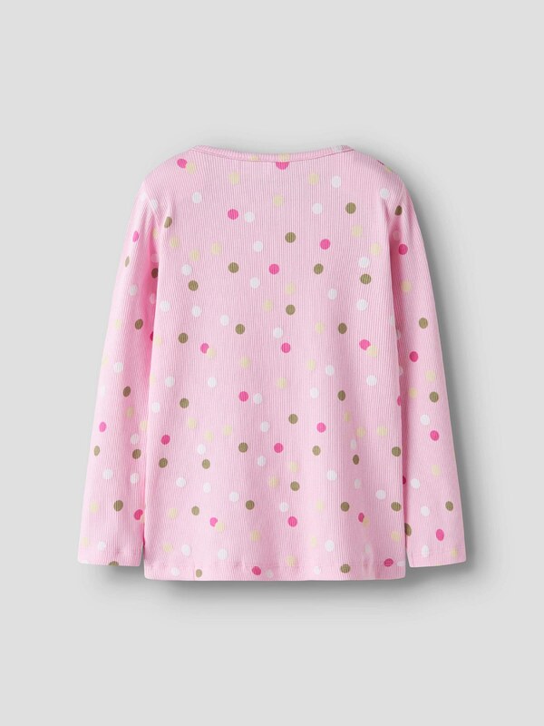 NAME IT Majica 'NMFDOTTIA' pastelno rumena / zelena / roza / roza / bela