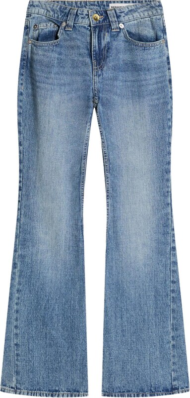 Bershka Kavbojke temno modra