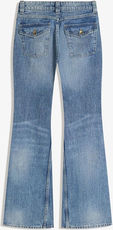 Bershka Kavbojke temno modra