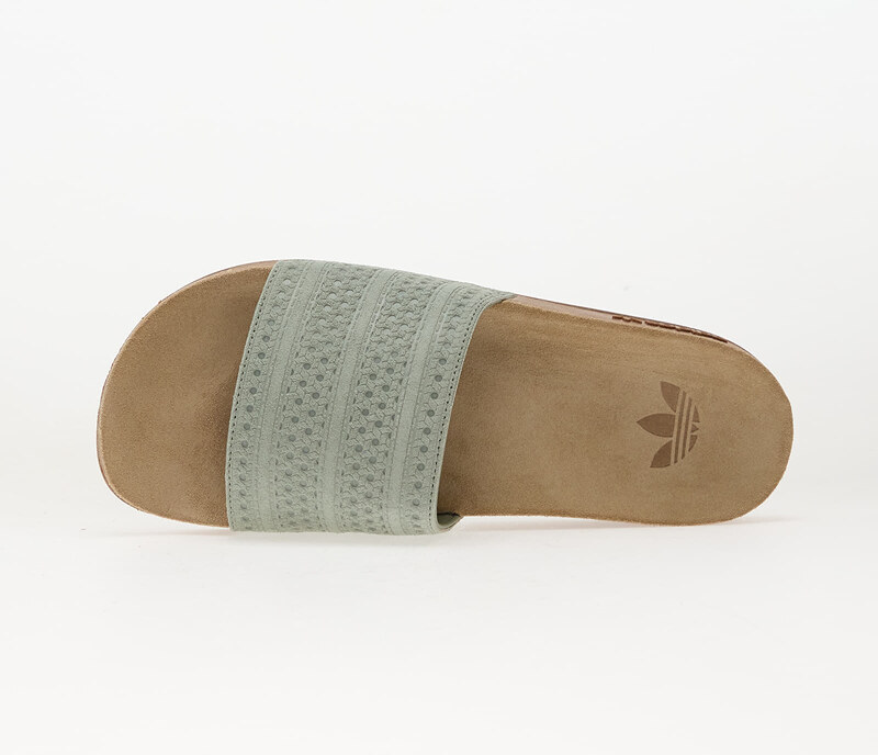 adidas Originals adidas Adilette Rs Silver Green/ Cardboard/ Gum5