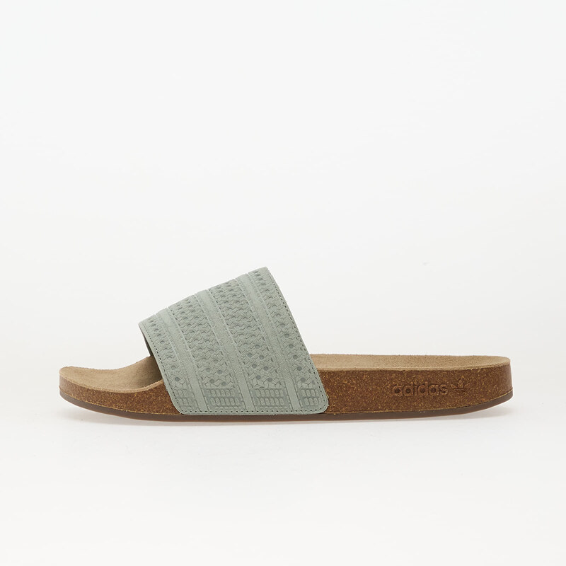 adidas Originals adidas Adilette Rs Silver Green/ Cardboard/ Gum5