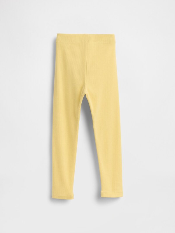 Dekliška GAP Baby rebraste legice Mix & Match GAP Rumena