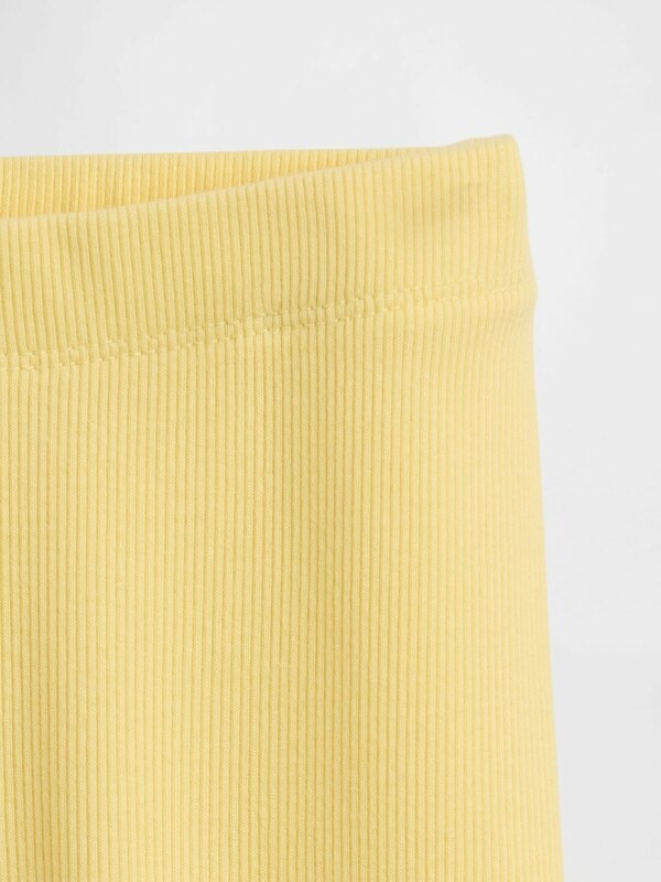 Dekliška GAP Baby rebraste legice Mix & Match GAP Rumena