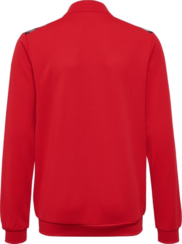 Hummel Športna jopa na zadrgo 'Authentic' brusnica / črna / bela