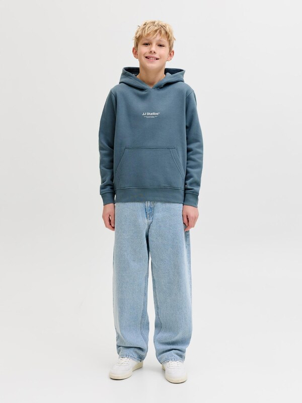 Jack & Jones Junior Majica 'JJESoho' mornarska / bela