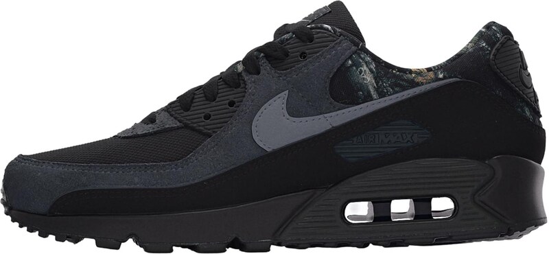 Nike Sportswear Nizke superge 'Air Max 90' dimno modra / bazaltno siva / črna