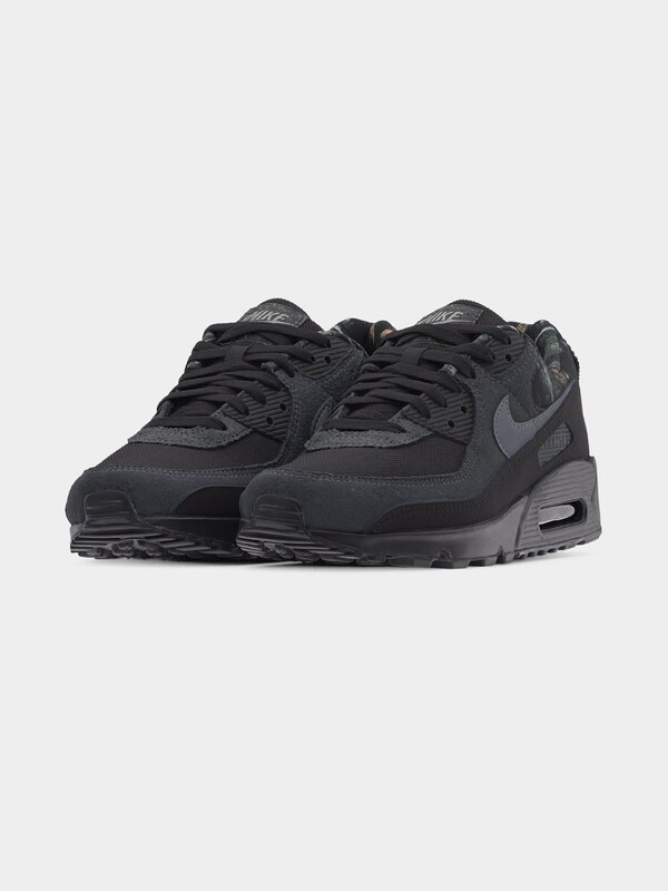 Nike Sportswear Nizke superge 'Air Max 90' dimno modra / bazaltno siva / črna