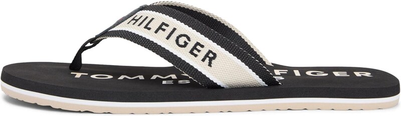 TOMMY HILFIGER Japonke črna / bela