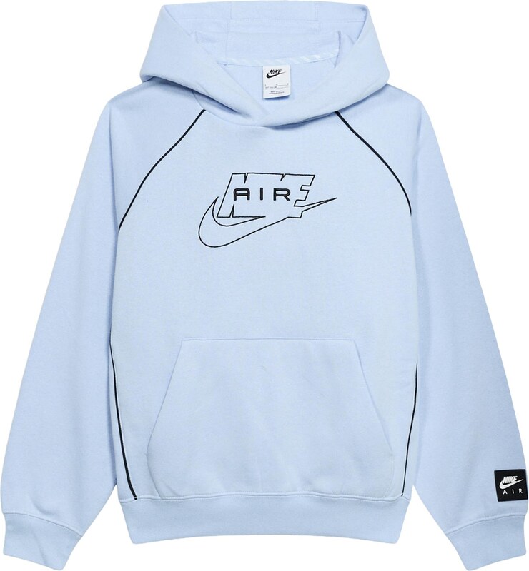 Nike Sportswear Majica 'AIR' svetlo modra / črna