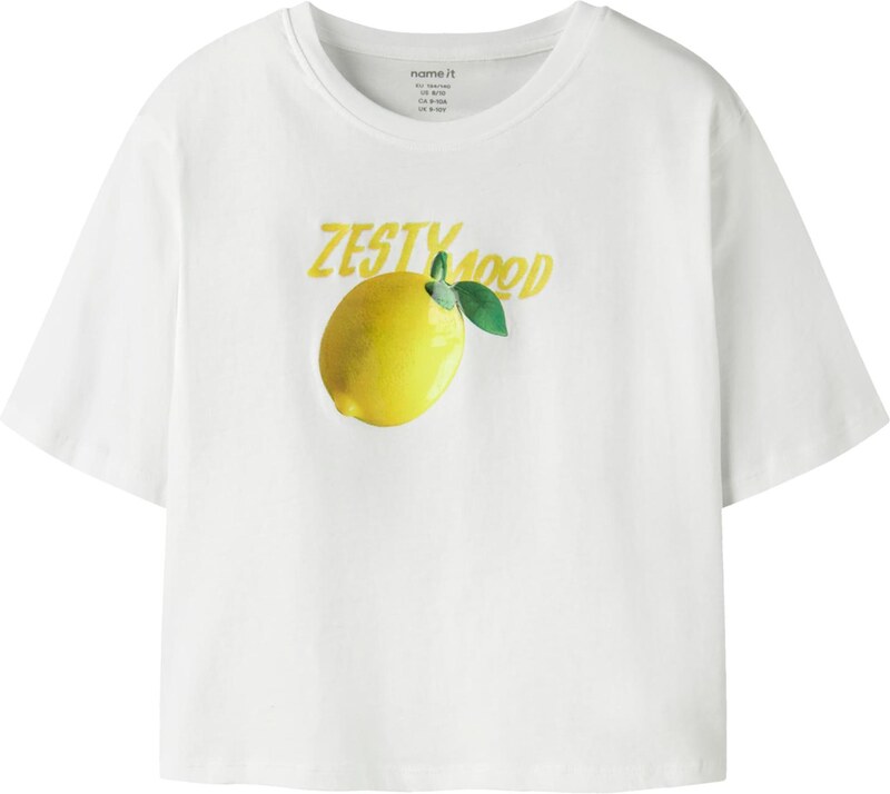 NAME IT Majica 'NKFFARINAZ' rumena / zelena / bela