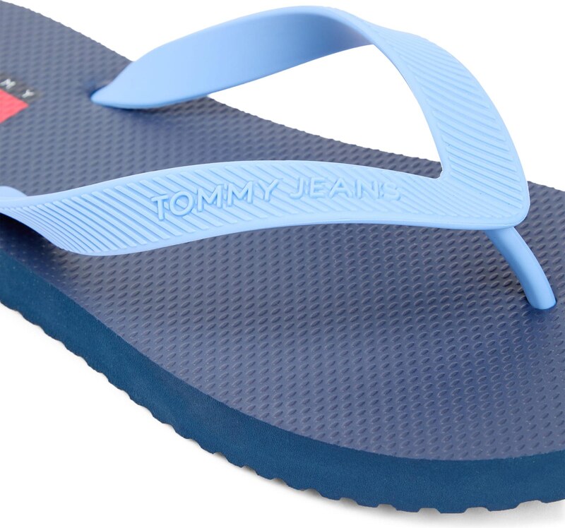 Tommy Jeans Japonke 'BEACH SANDAL' nebeško modra / temno modra / rdeča / črna / bela