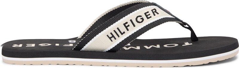 TOMMY HILFIGER Japonke črna / bela