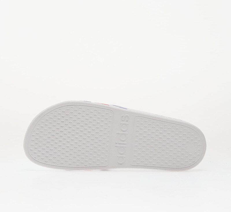 adidas Originals adidas Adilette Aqua Slides Ftwr White/ Pure Ruby/ Semi Lucid Blue