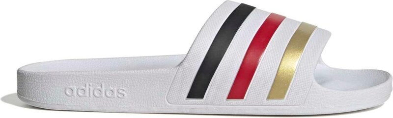 ADIDAS PERFORMANCE Čevelj za na plažo/kopanje 'Adilette Aqua' zlata / merlot / črna / bela