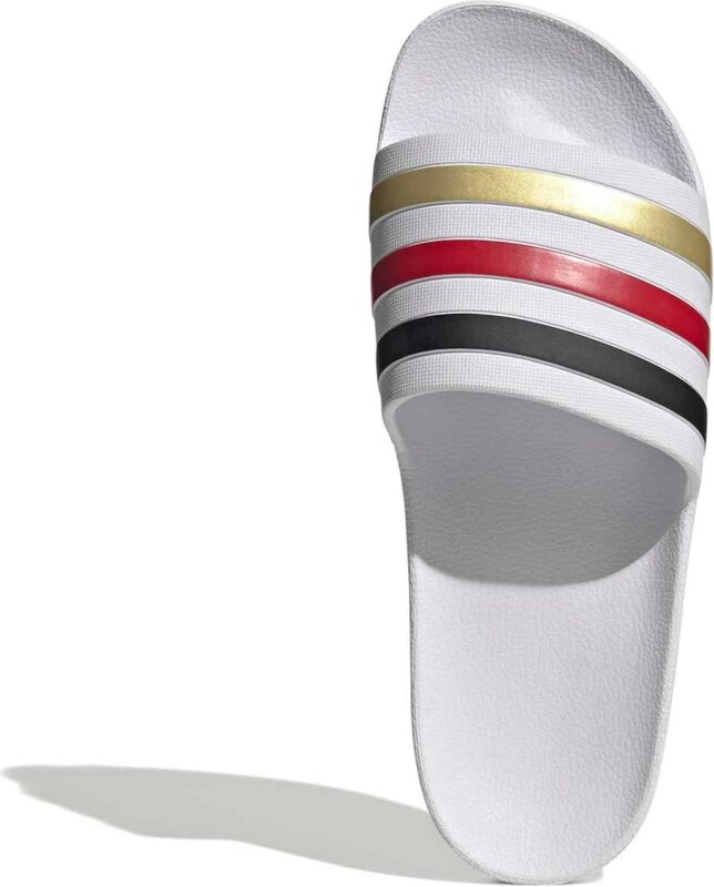 ADIDAS PERFORMANCE Čevelj za na plažo/kopanje 'Adilette Aqua' zlata / merlot / črna / bela