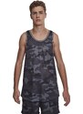 Urban Classics Majica 'Camo Mesh' siva / temno siva / črna