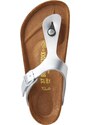 BIRKENSTOCK Japonke 'Gizeh' srebrna