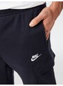 Nike Sportswear Kargo hlače 'Club' črna / bela