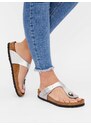 BIRKENSTOCK Japonke 'Gizeh' srebrna