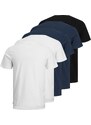 JACK & JONES Majica 'Essentials' temno modra / črna / bela