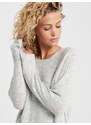 ONLY Pletena obleka 'ONLCarol' svetlo siva