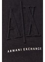 Hlače Armani Exchange žensko, črna barva