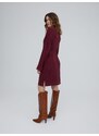 EDITED Obleka 'Nata' burgund