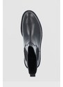 Usnjeni chelsea Vagabond Shoemakers Alex W ženske, črna barva,