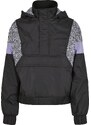 Urban Classics Prehodna jakna lila / črna / bela