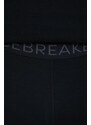 Volneno funkcijsko perilo Icebreaker črna barva