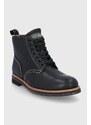 Usnjeni čevlji Polo Ralph Lauren moški, črna barva