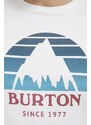 Bombažen t-shirt Burton bela barva