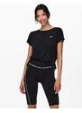 ONLY PLAY Funkcionalna majica 'Aubree' črna / bela