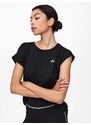 ONLY PLAY Funkcionalna majica 'Aubree' črna / bela