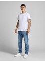 JACK & JONES Majica 'Essentials' temno modra / črna / bela