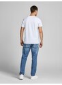 JACK & JONES Majica 'Essentials' temno modra / črna / bela