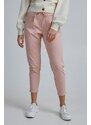 ICHI Hlače z naborki 'IHKate' roza
