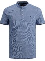 JACK & JONES Majica 'JJEPaulos' nočno modra / progasto modra