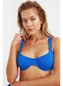 Trendyol Sax-teksturirana podžica Bikini Top