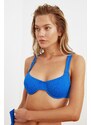 Trendyol Sax-teksturirana podžica Bikini Top