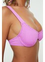 Trendyol lila teksturirana podžica bikini vrh