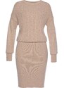 LASCANA Pletena obleka nude