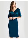 HotSquash Koktejl obleka 'Emma' petrol