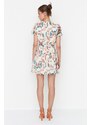 Ženska obleka Trendyol Ecru