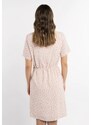 MYMO Poletna obleka staro roza / svetlo roza / off-bela