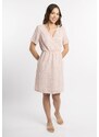MYMO Poletna obleka staro roza / svetlo roza / off-bela