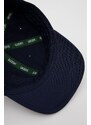 Otroška bombažna kapa Lacoste mornarsko modra barva