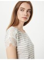 ABOUT YOU Majica 'Karima' pegasto siva / bela